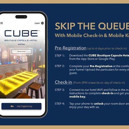 Cube Boutique Capsule Hotel At Kampong Glam Singapore Exterior photo